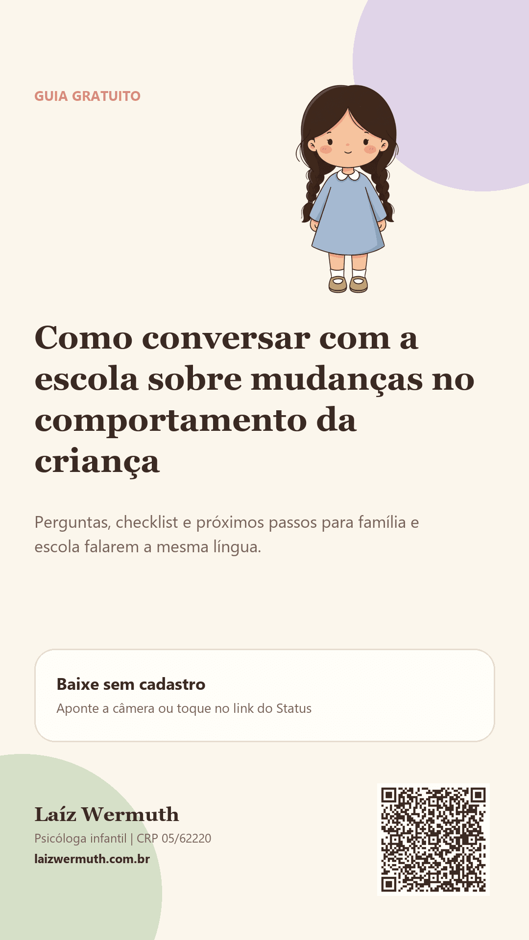 Capa vertical do guia para Status ou Story